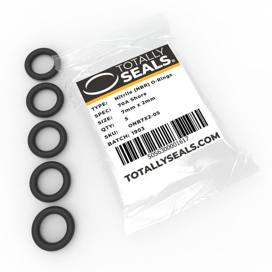 7mm x 2mm (11mm OD) Nitrile O-Rings - Totally Seals®
