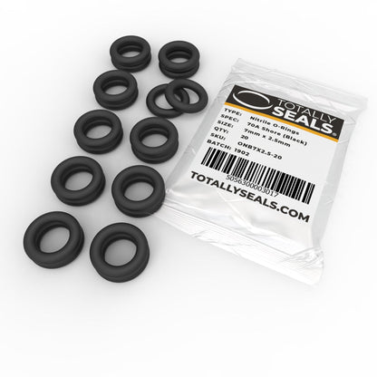 7mm x 2.5mm (12mm OD) Nitrile O-Rings - Totally Seals®