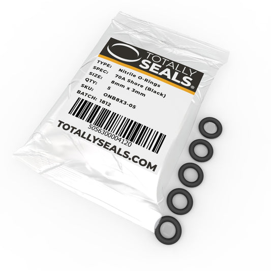 8mm x 3mm (14mm OD) Nitrile O-Rings - Totally Seals®