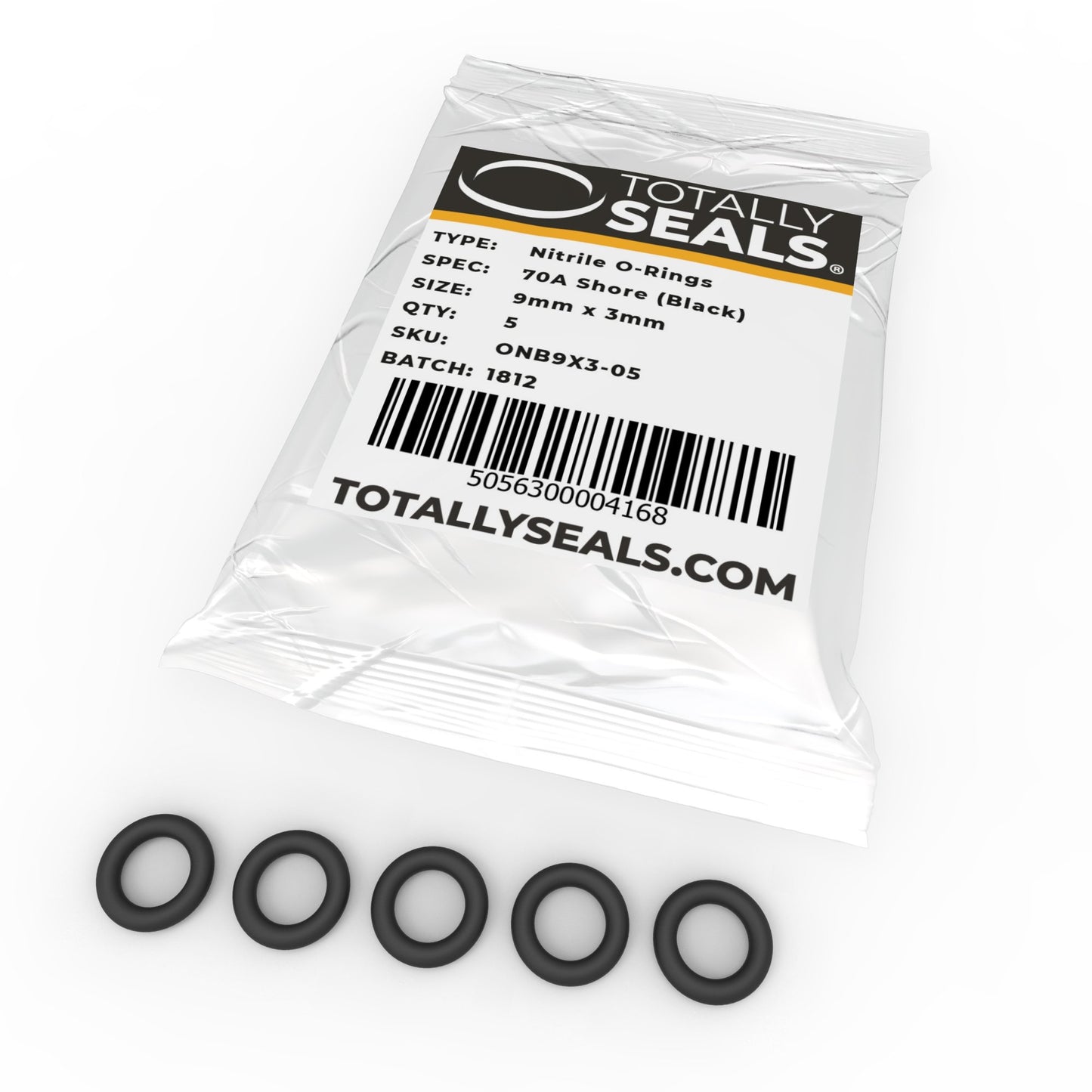 9mm x 3mm (15mm OD) Nitrile O-Rings - Totally Seals®