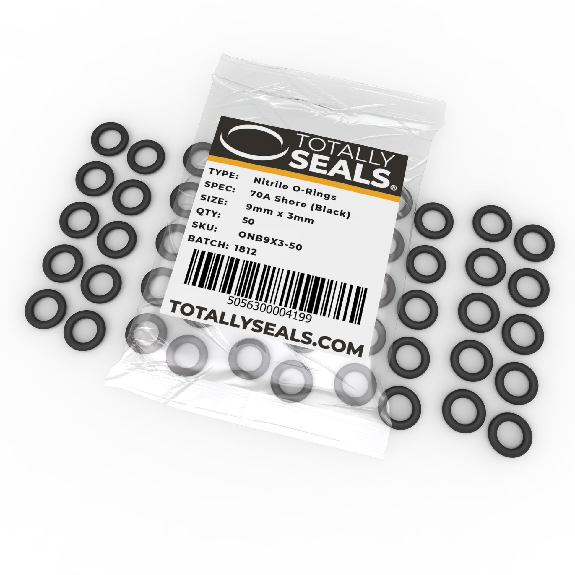 9mm x 3mm (15mm OD) Nitrile O-Rings - Totally Seals®
