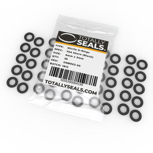9mm x 3mm (15mm OD) Nitrile O-Rings - Totally Seals®