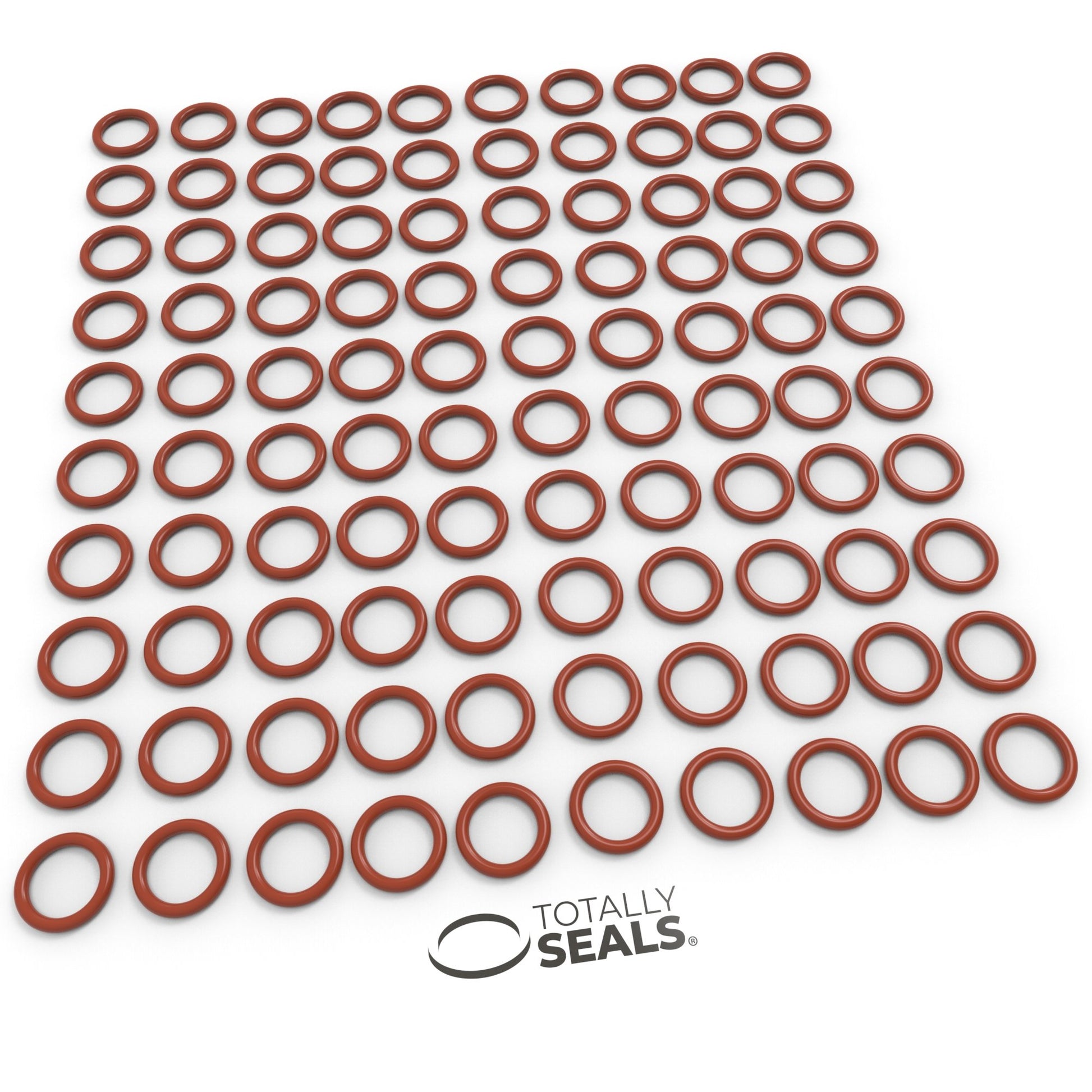 11mm x 3mm (17mm OD) Silicone O-Rings - Totally Seals®