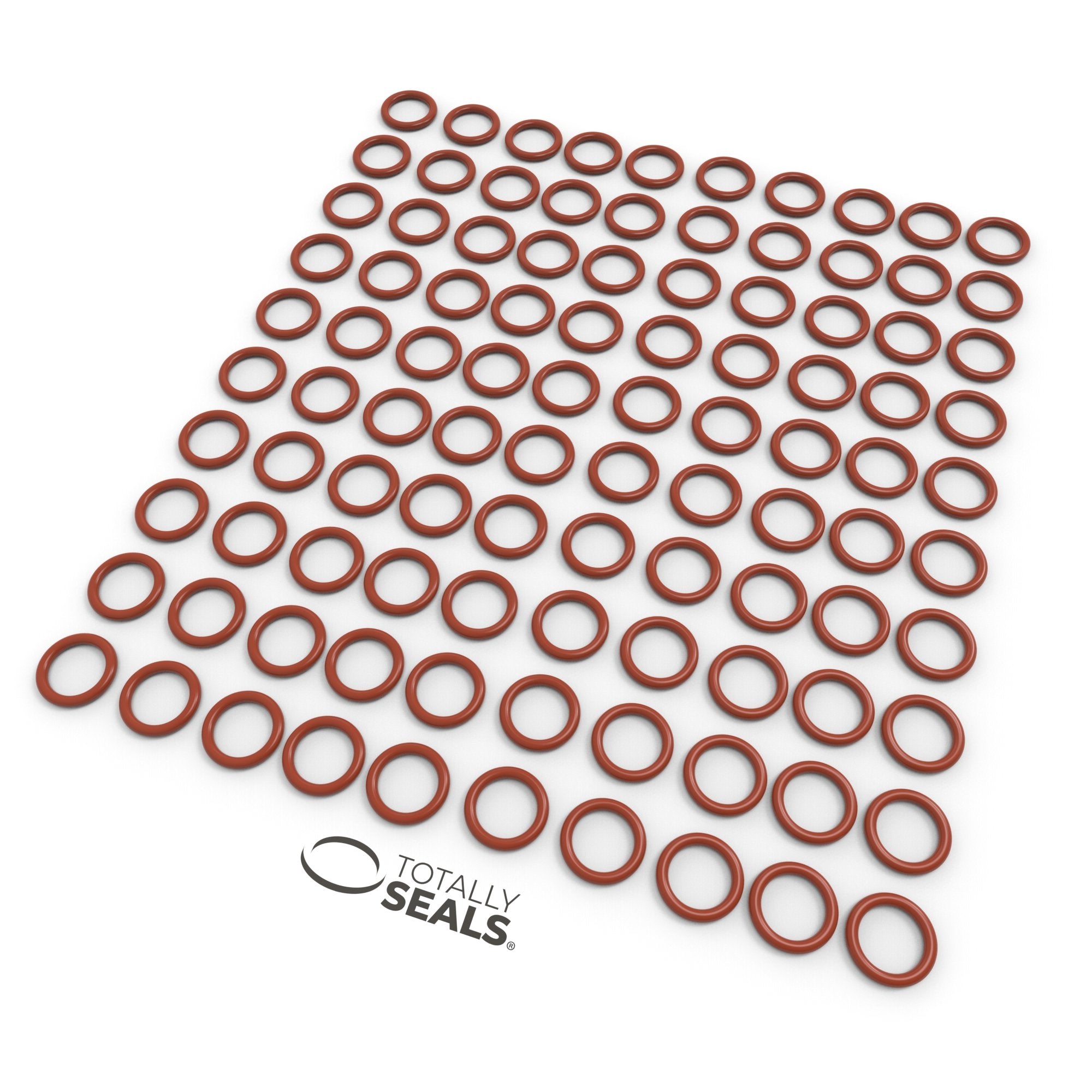 Metric Silicone O-Ring Assortment – 3.2mm To 72mm ID X 2.4mm To 5mm CS – Food Grade